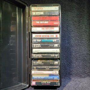 VINTAGE 70'S & 80'S SOUTHERN ROCK AND VARIOUS ARTISTS CASSETTE TAPES 15 /W/BOX